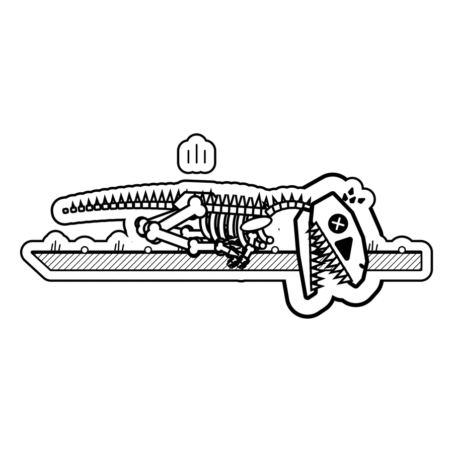 Extinction Fails dinosaur stickers