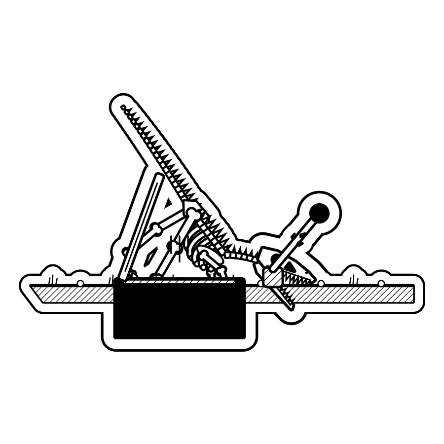 Velociraptor — Pulled the lever while standing on the trap door. dinosaur sticker, Extinction Fails collection
