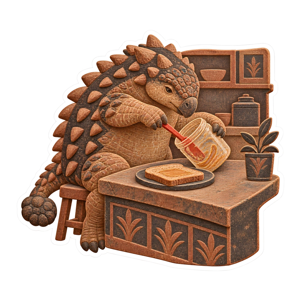 Ankylosaurus, The last of the peanut butter dinosaur sticker