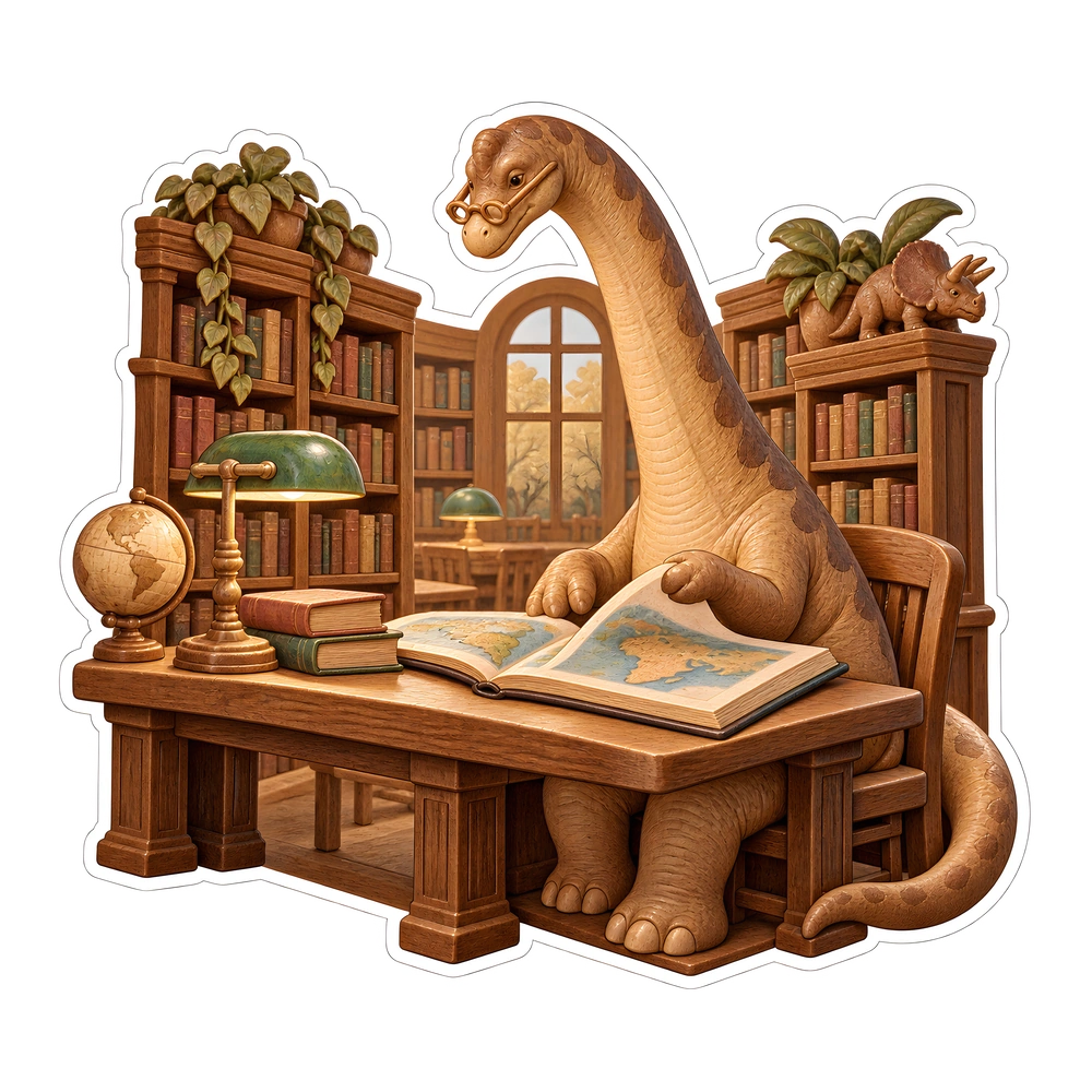 Brachiosaurus, An afternoon with an atlas dinosaur sticker