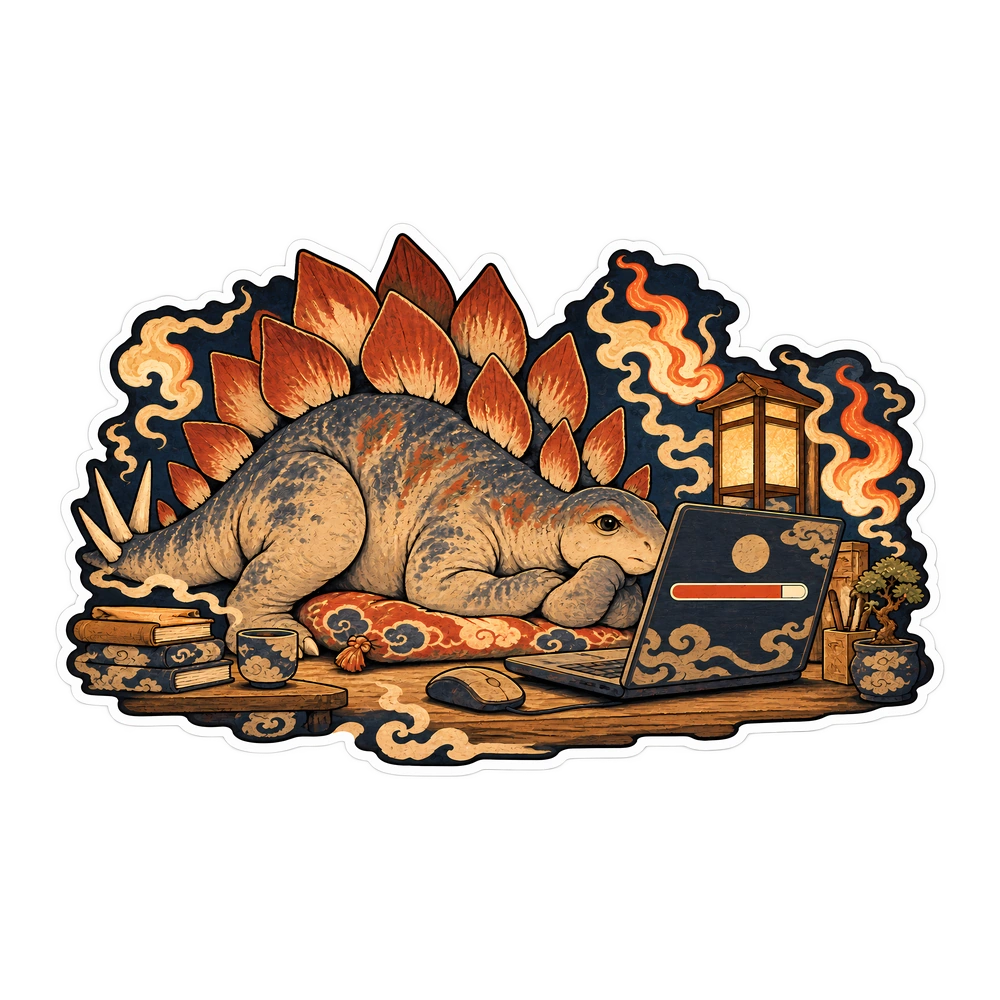 Stegosaurus, Still at ninety-nine percent dinosaur sticker