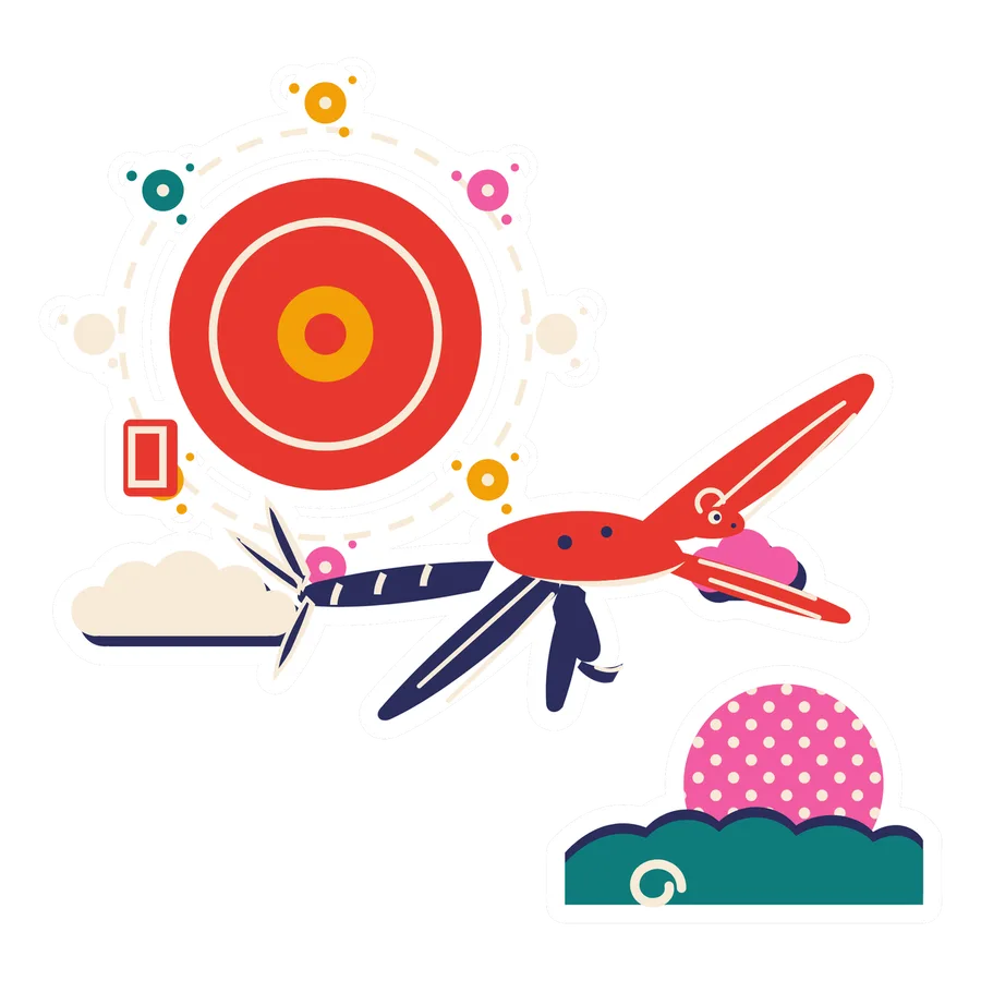 Microraptor — Firefly halo sun dinosaur sticker, Sunrise Flats collection