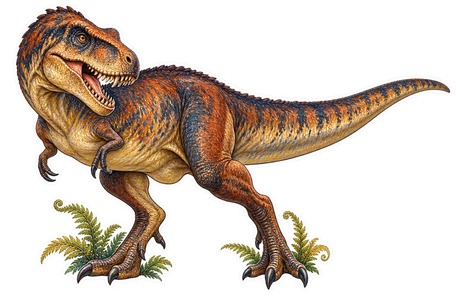 Albertosaurus — Species portrait dinosaur sticker, Storybook collection