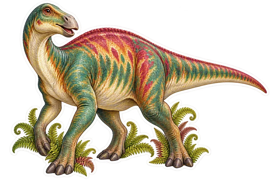 Edmontosaurus — Species portrait dinosaur sticker, Storybook collection