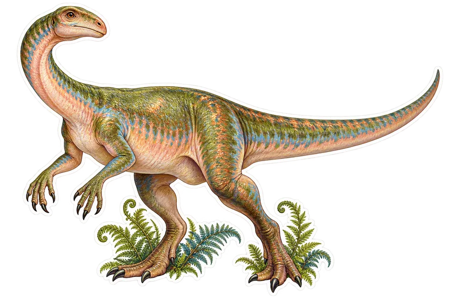 Plateosaurus — Species portrait dinosaur sticker, Storybook collection