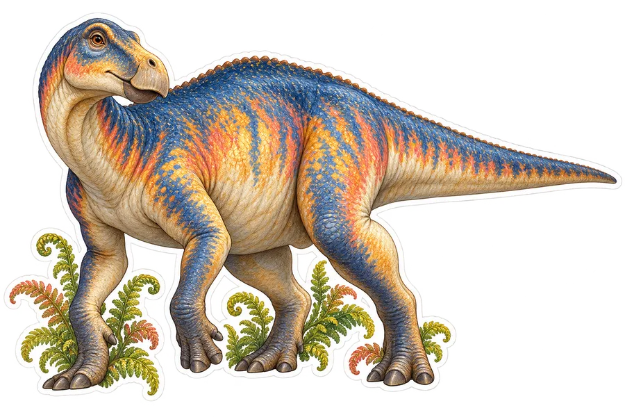 Shantungosaurus — Species portrait dinosaur sticker, Storybook collection