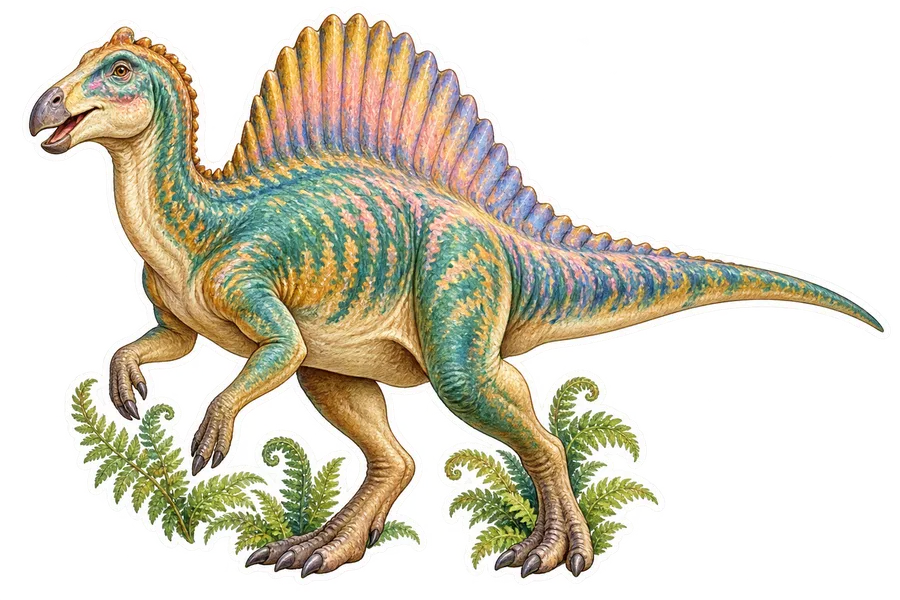 Ouranosaurus — Species portrait dinosaur sticker, Storybook collection