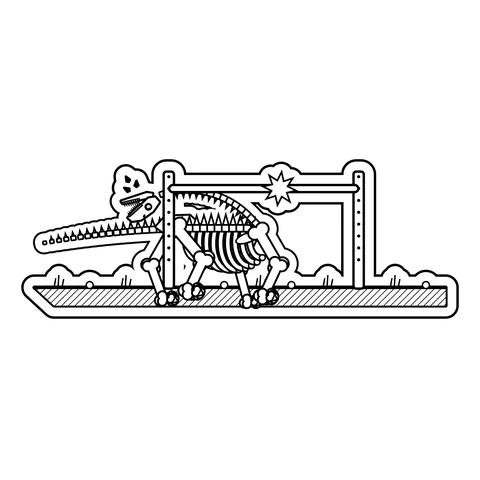 Brachiosaurus — Limbo. Went too low. dinosaur sticker