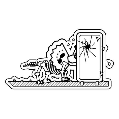 Triceratops — Charged its own reflection in a mirror. dinosaur sticker