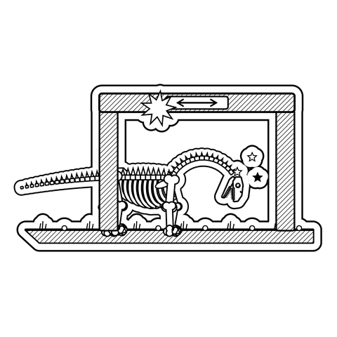 Brachiosaurus — Ignored the clearance sign on a low bridge. dinosaur sticker