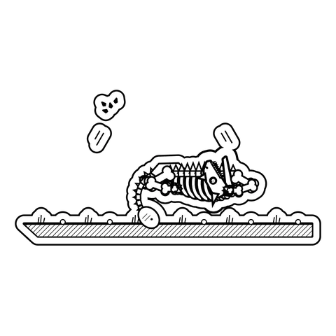 Ankylosaurus — Tried to retract into a shell. Not a turtle. dinosaur sticker