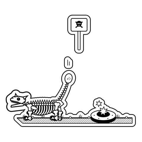 Ankylosaurus — Tapped a landmine with its club tail. dinosaur sticker