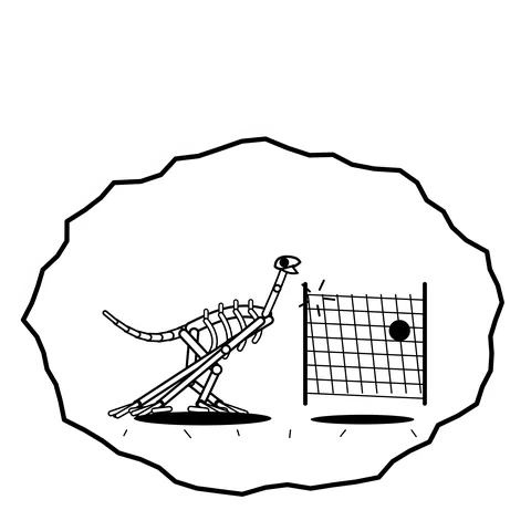 Spider web shortcut — Mishap dinosaur sticker