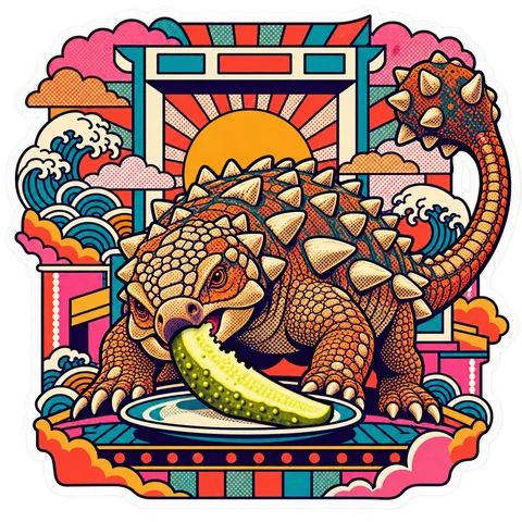 Euoplocephalus — Half-sour spear dinosaur sticker