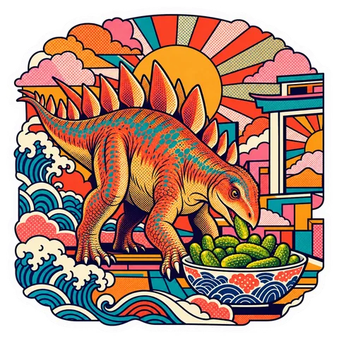 Huayangosaurus — Baby pickles dinosaur sticker