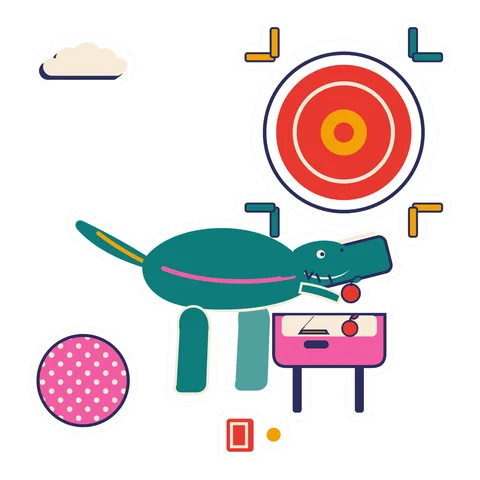 Albertosaurus — Packing lunch dinosaur sticker