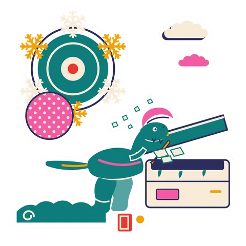 Cryolophosaurus — Defrosting freezer dinosaur sticker
