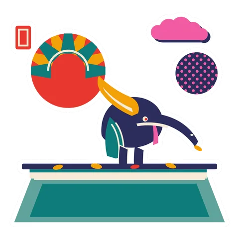 Hatzegopteryx — Cleaning gutters dinosaur sticker