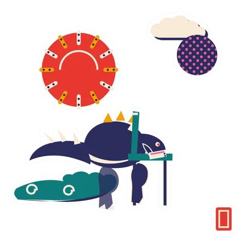 Kentrosaurus — Waiting at the dmv dinosaur sticker