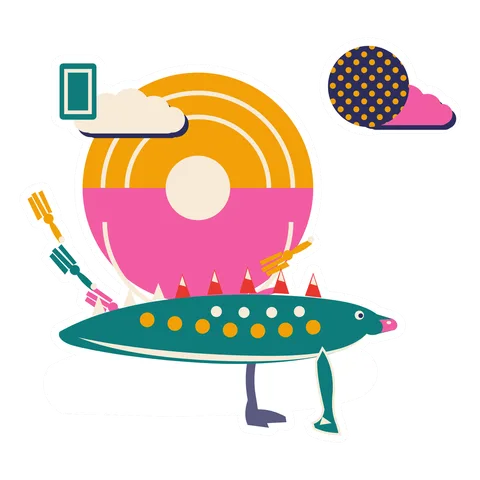 Polacanthus — Tassel fringe sun dinosaur sticker