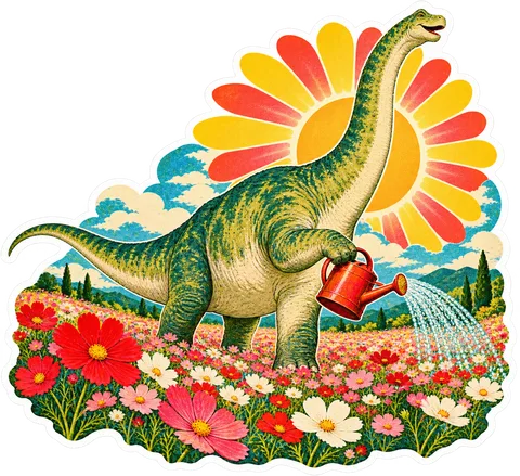 Argentinosaurus — In the garden dinosaur sticker