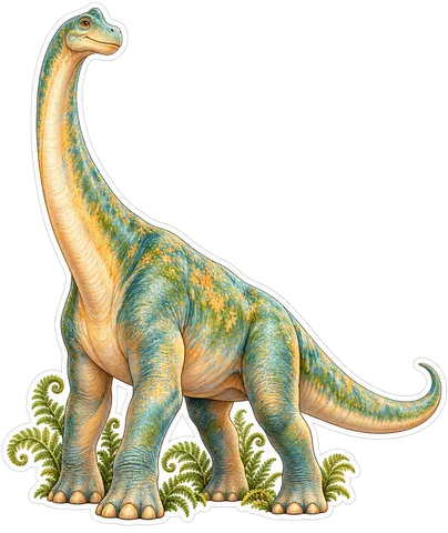 Brachiosaurus — Species portrait dinosaur sticker