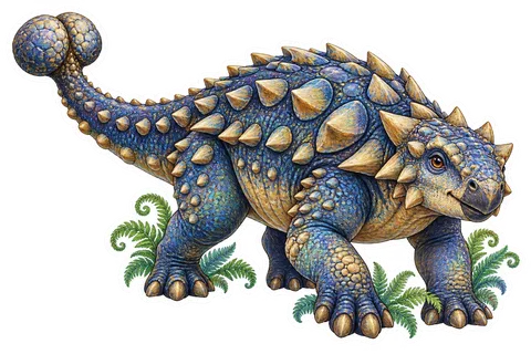 Ankylosaurus — Species portrait dinosaur sticker