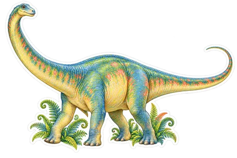 Diplodocus — Species portrait dinosaur sticker