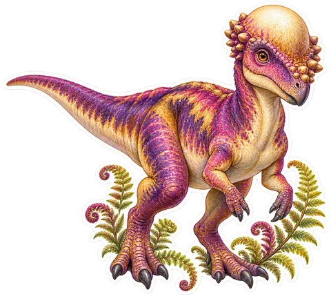 Pachycephalosaurus — Species portrait dinosaur sticker