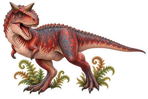 Carnotaurus — Species portrait dinosaur sticker
