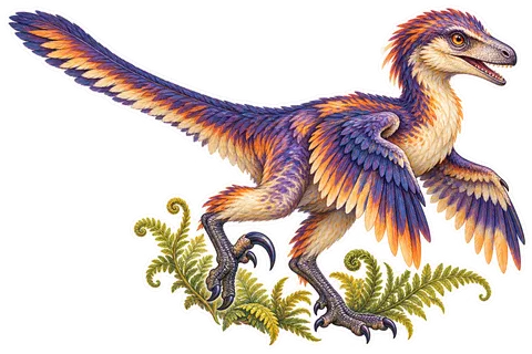 Deinonychus — Species portrait dinosaur sticker