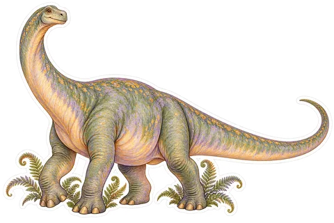 Apatosaurus — Species portrait dinosaur sticker