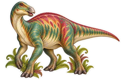 Edmontosaurus — Species portrait dinosaur sticker