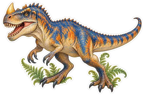 Ceratosaurus — Species portrait dinosaur sticker