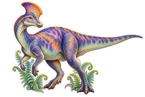 Lambeosaurus — Species portrait dinosaur sticker