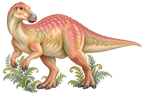 Maiasaura — Species portrait dinosaur sticker
