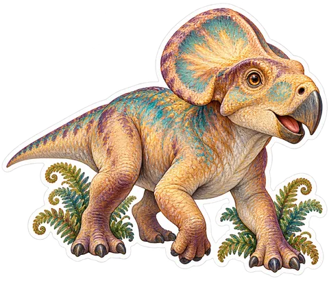 Protoceratops — Species portrait dinosaur sticker