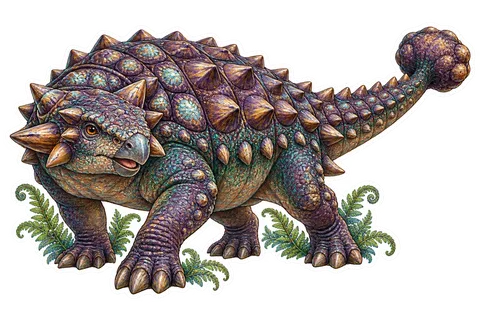 Euoplocephalus — Species portrait dinosaur sticker
