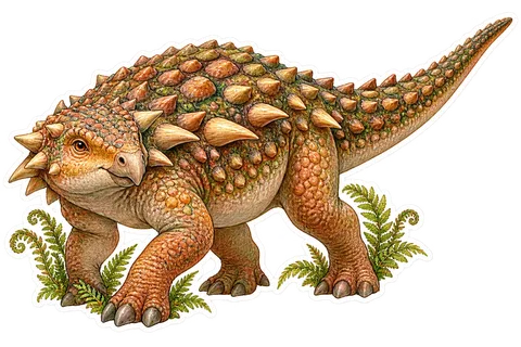Nodosaurus — Species portrait dinosaur sticker