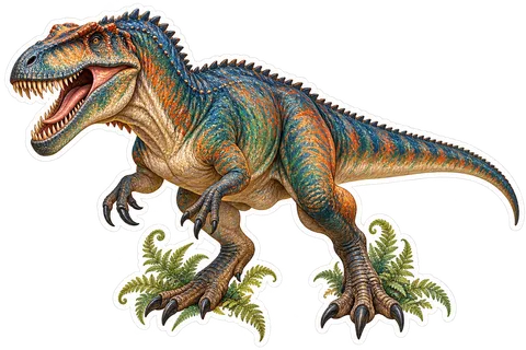 Giganotosaurus — Species portrait dinosaur sticker