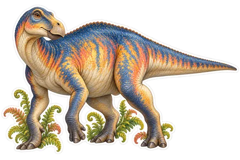 Shantungosaurus — Species portrait dinosaur sticker