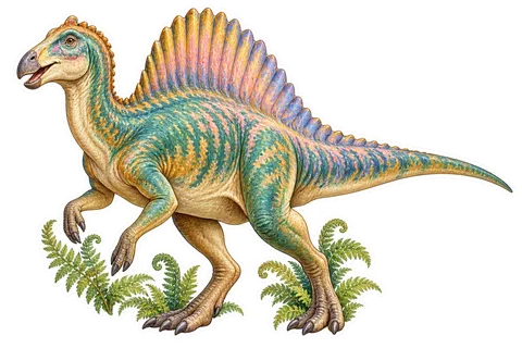 Ouranosaurus — Species portrait dinosaur sticker