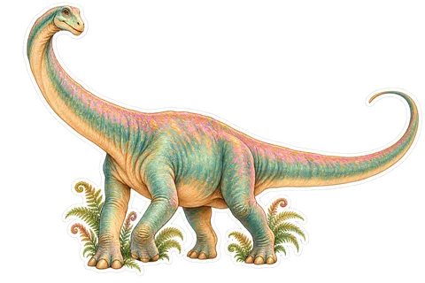 Mamenchisaurus — Species portrait dinosaur sticker